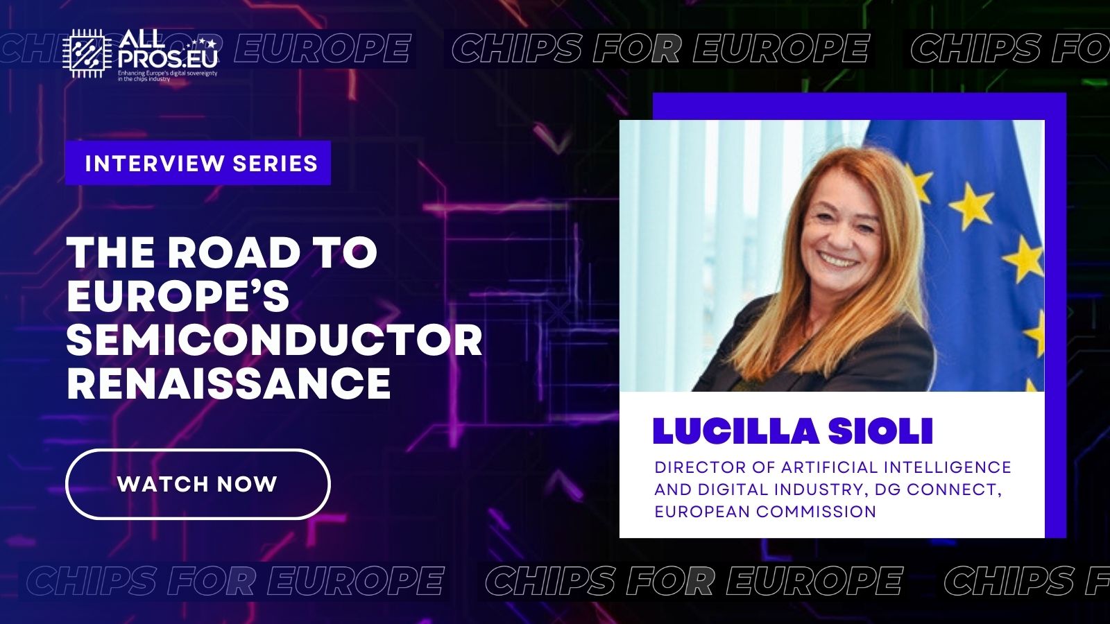 ALLPROS.eu Interview with Lucilla Sioli, Director at DG Connect, European Commission