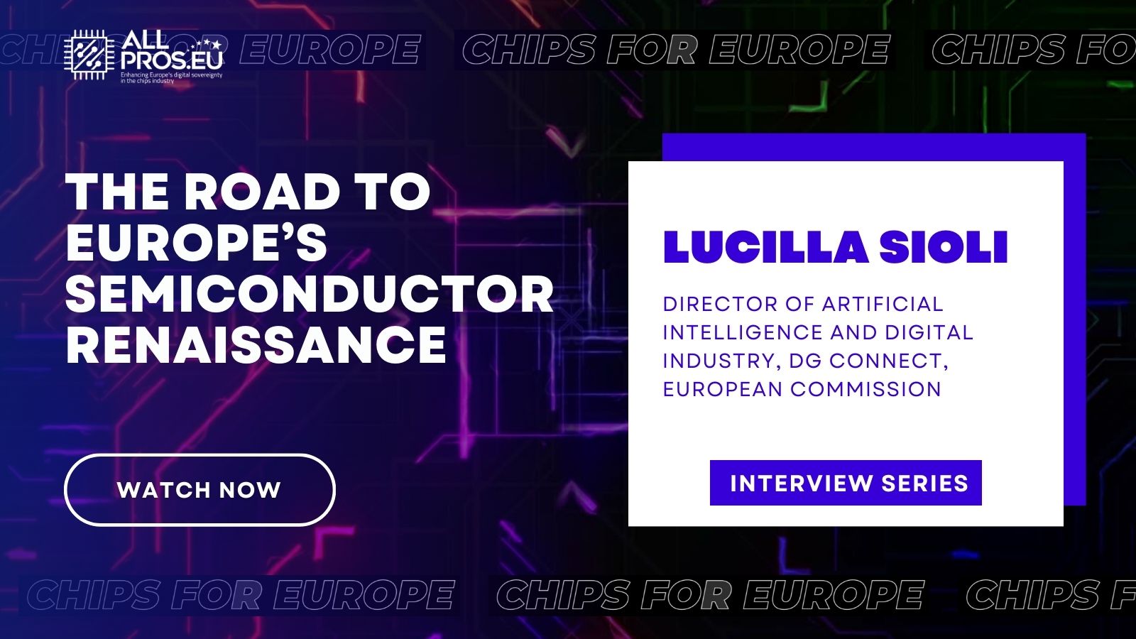 Interview with Lucilla Sioli, Director at DG Connect, European Commission