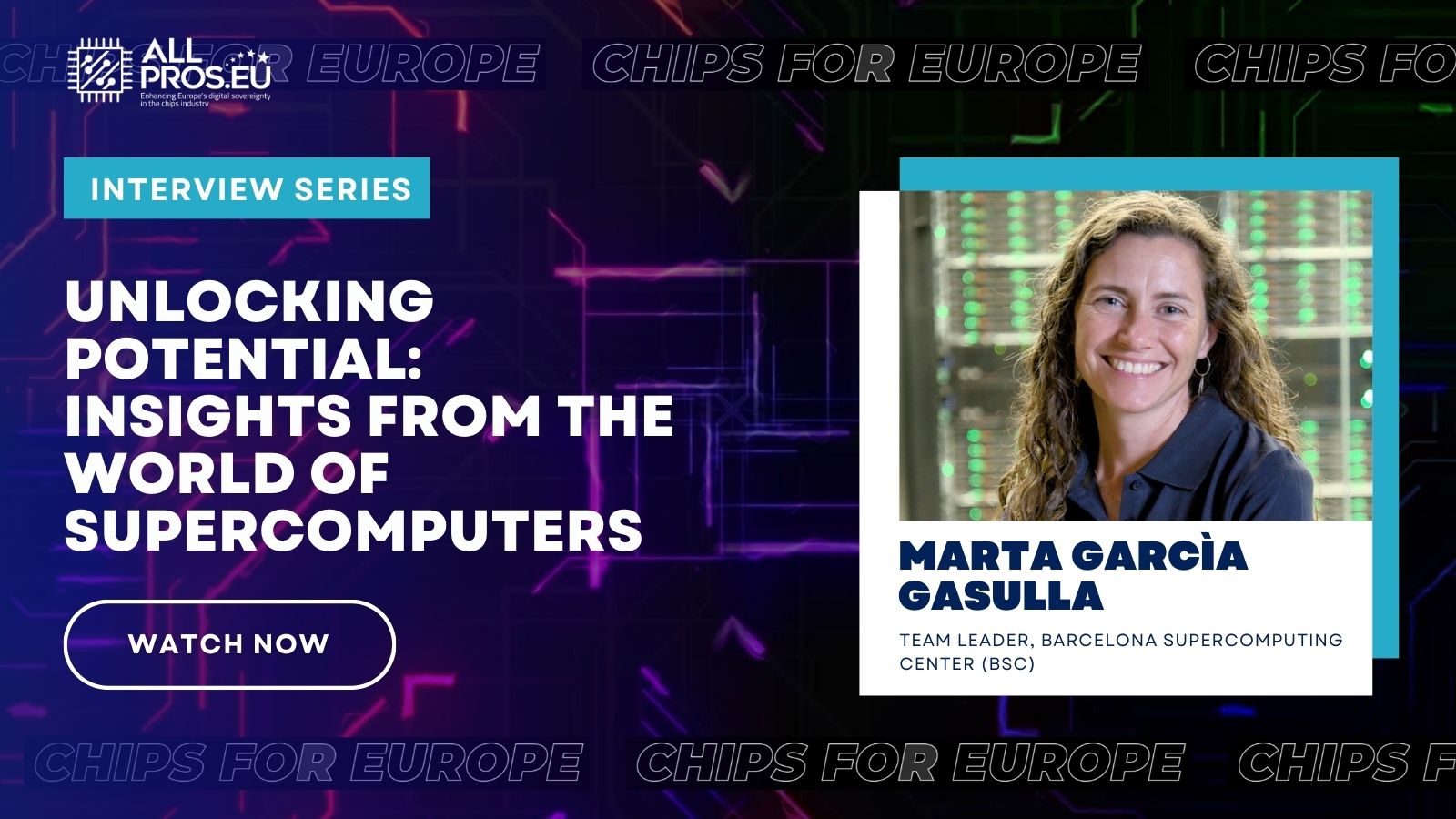 ALLPROS.eu Interview with Marta García Gasulla, Barcelona Supercomputing Center