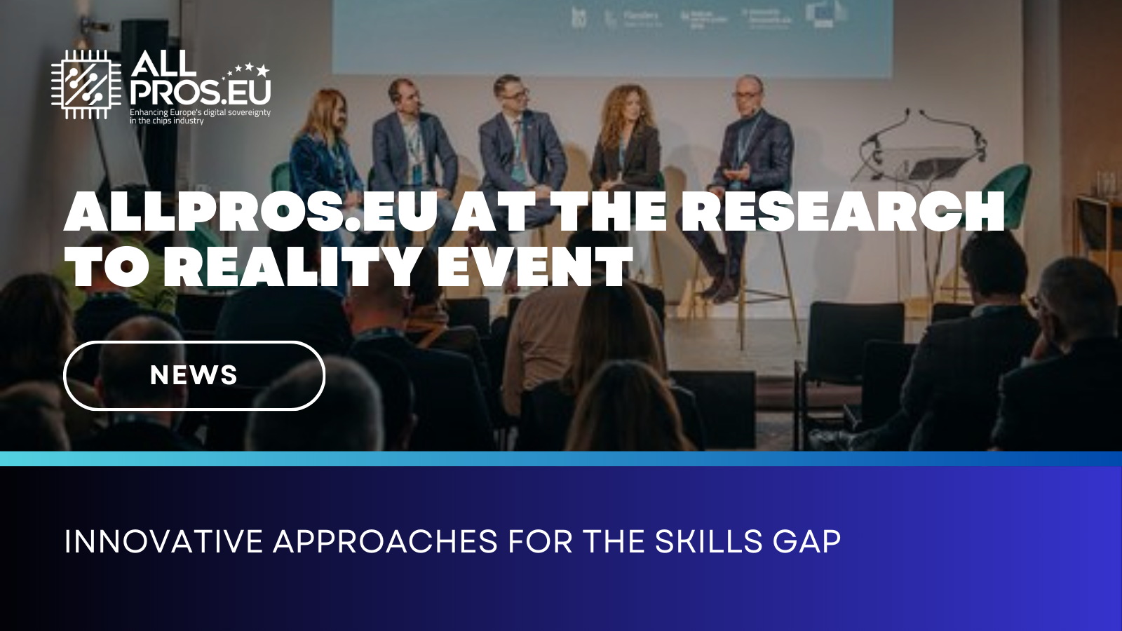 ALLPROS.eu at the Research to Reality event: Innovative Approaches for the skills gap
