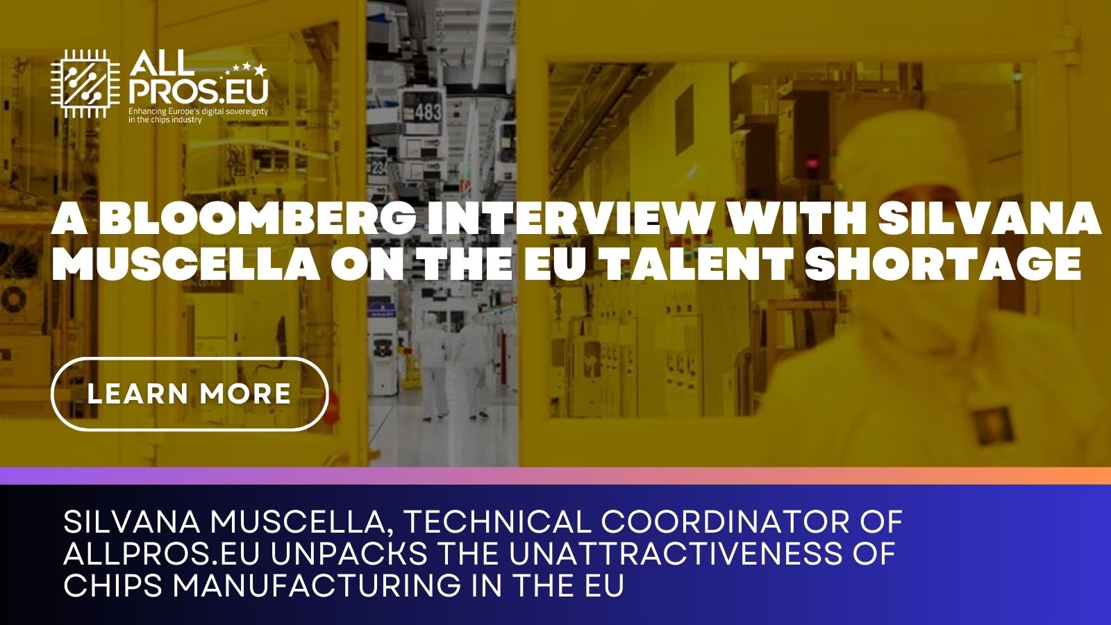 A BLOOMBERG INTERVIEW with SILVANA MUSCELLA on the EU talent shortage