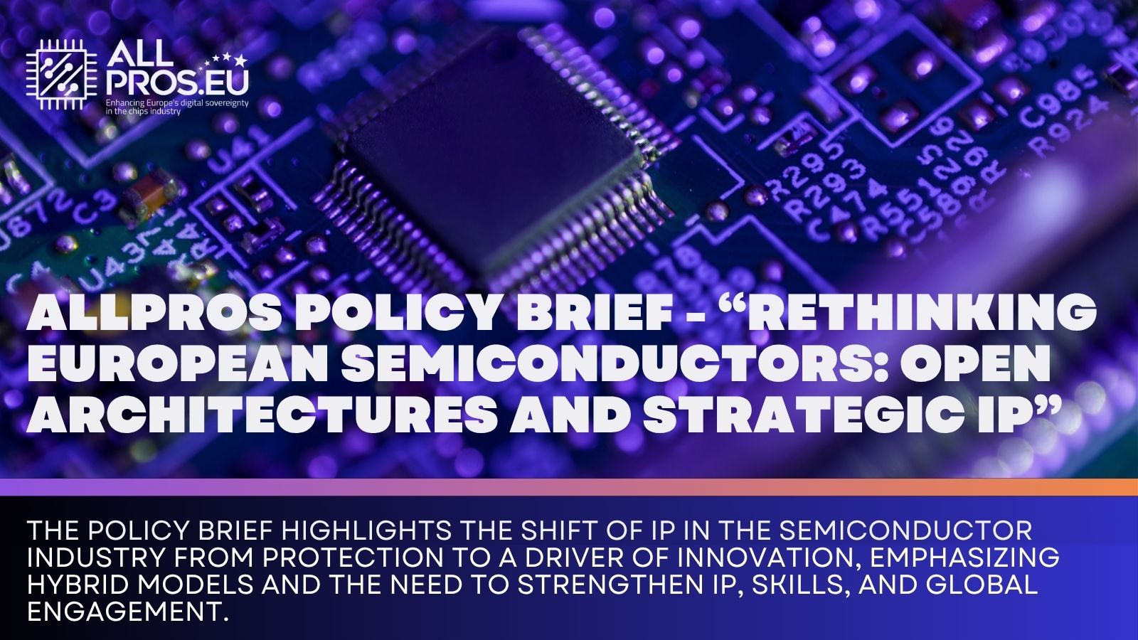 Policy brief on Intellectual Property and innovation in the ...